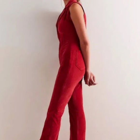 Free People NWT Ring the Alarm Cordoroy Jumpsuit - Picture 7 of 7